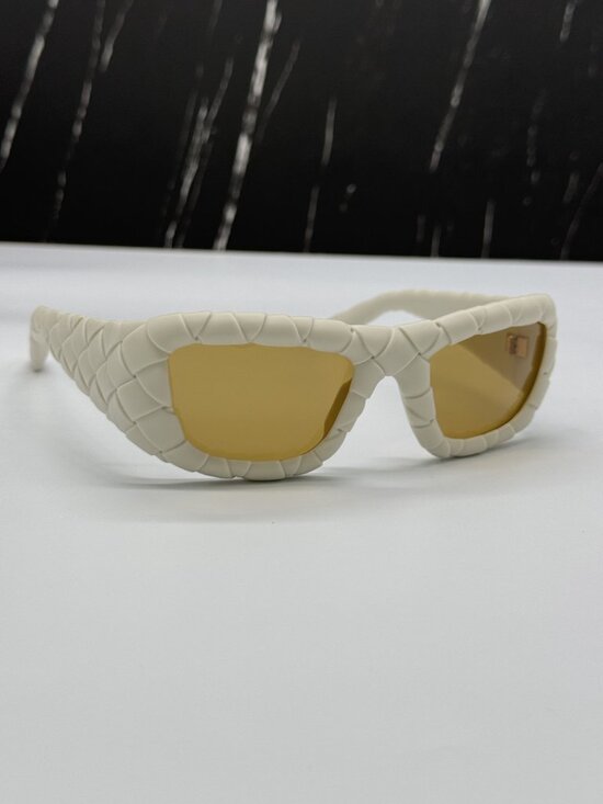 NEW BOTTEGA VENETA BV1303S 006 WOMEN WHITE SUNGLASSES main image 10